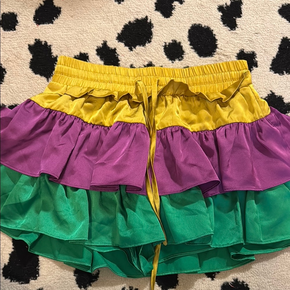 Colorful Ruffled Skirt